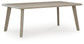 Carisbo RECT Dining Table w/UMB OPT