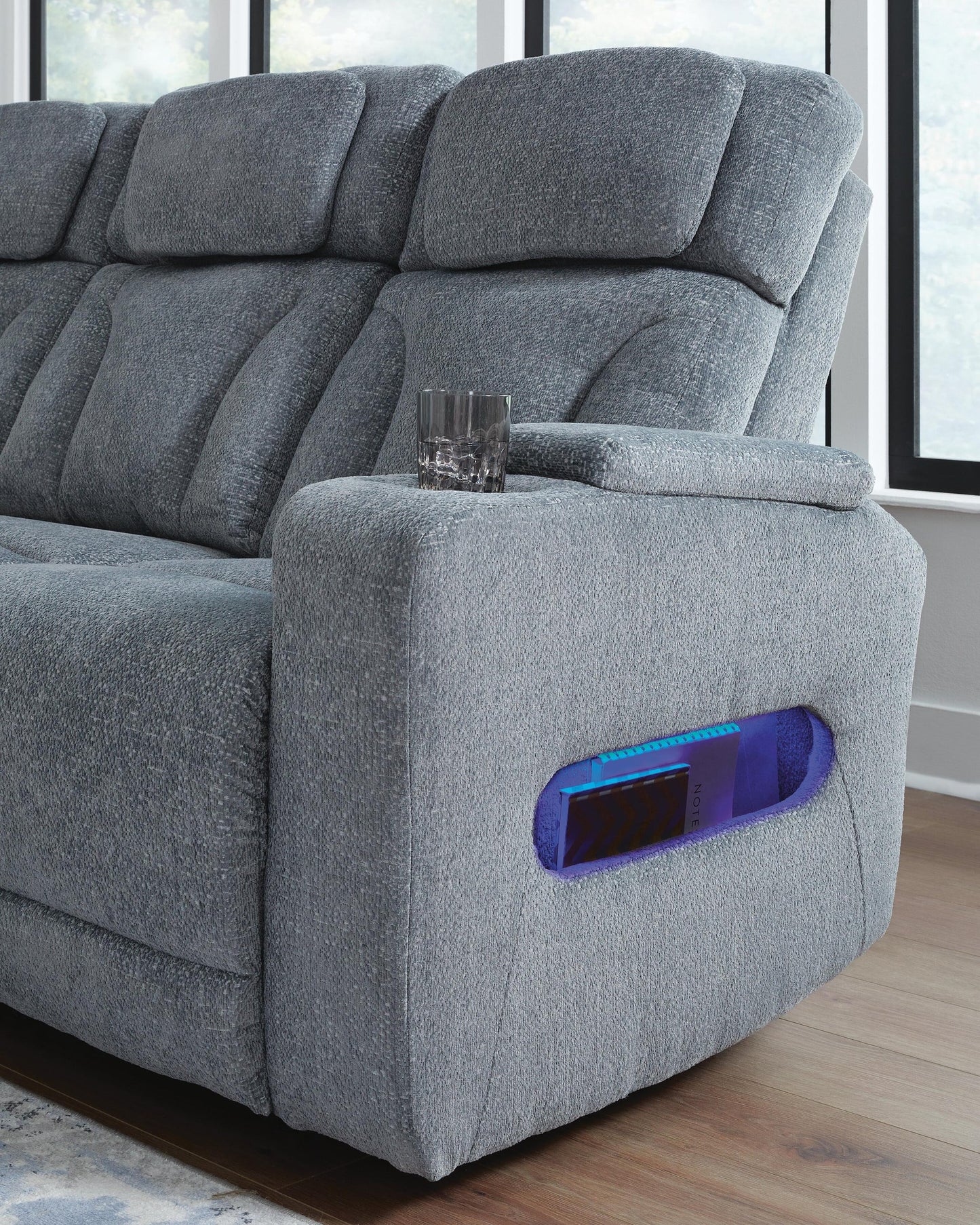 Forest Lake PWR REC Sofa with ADJ Headrest