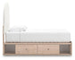 Shapella Twin Upholstered Panel Bed with Storage