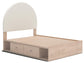 Shapella Full Upholstered Panel Bed with Storage
