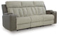 Stately Check PWR REC Sofa with ADJ Headrest