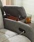Stately Check PWR REC Sofa with ADJ Headrest
