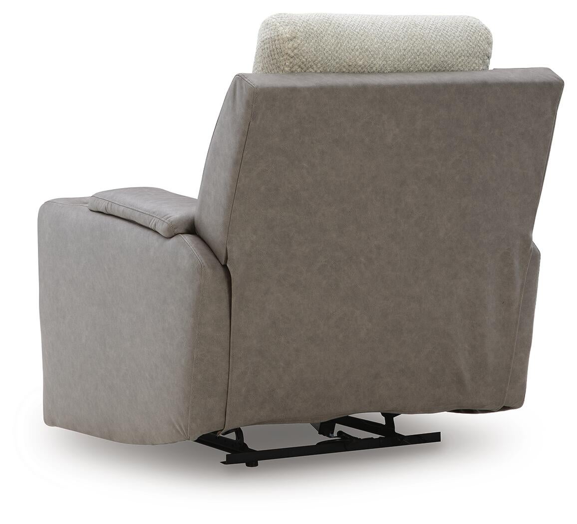 Stately Check PWR Recliner/ADJ Headrest
