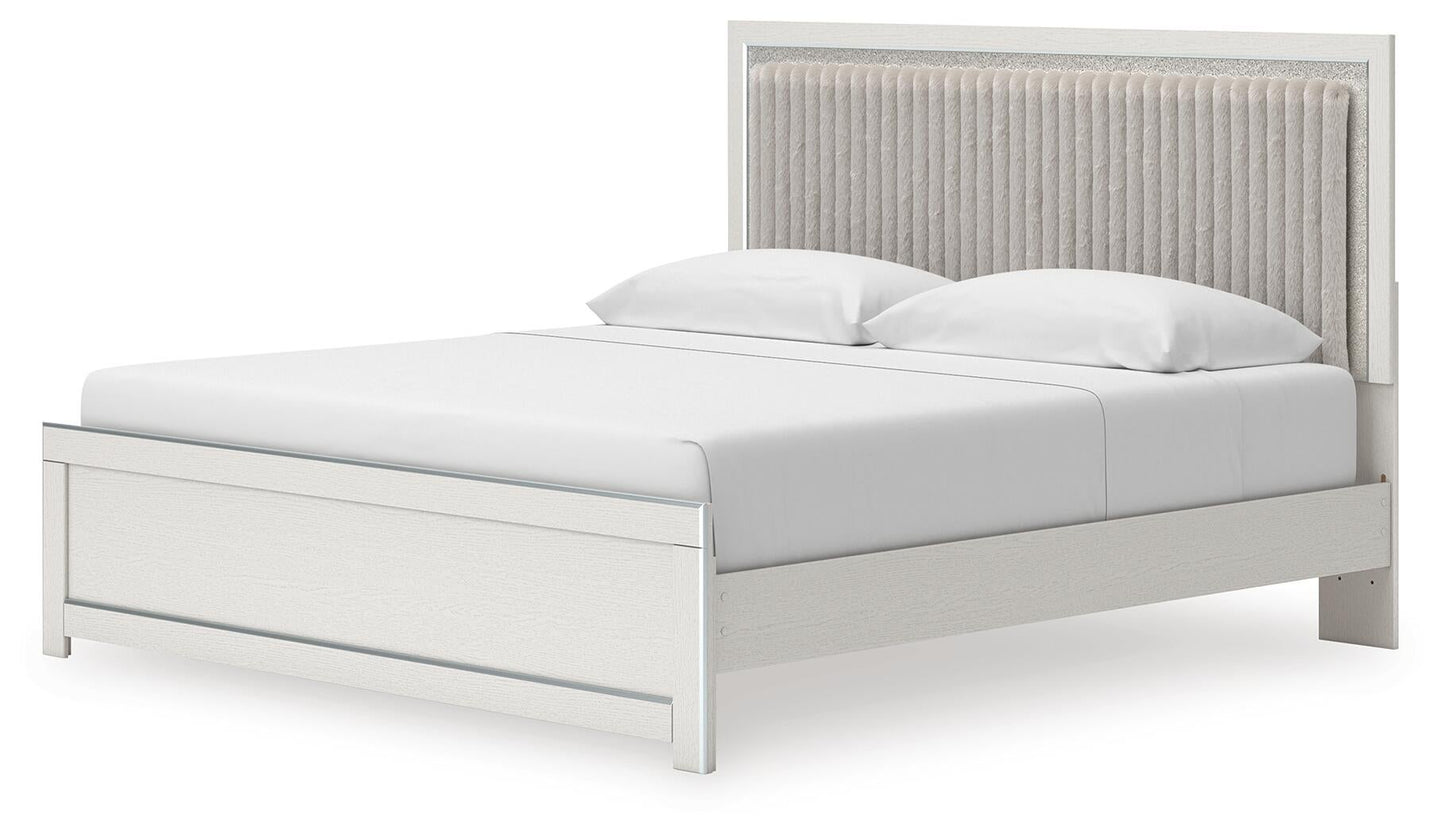 Birmonton King Upholstered Panel Platform Bed