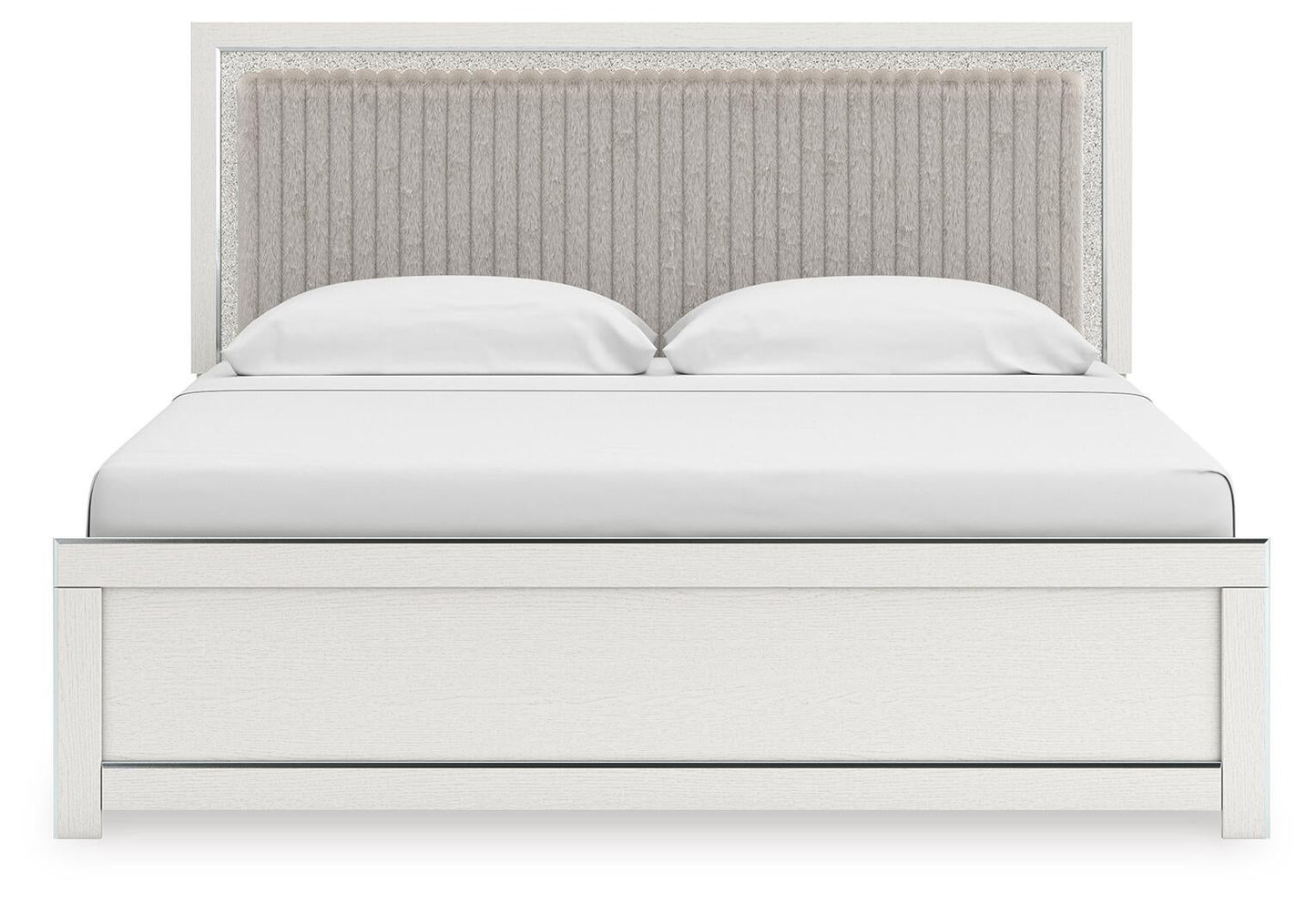 Birmonton King Upholstered Panel Platform Bed