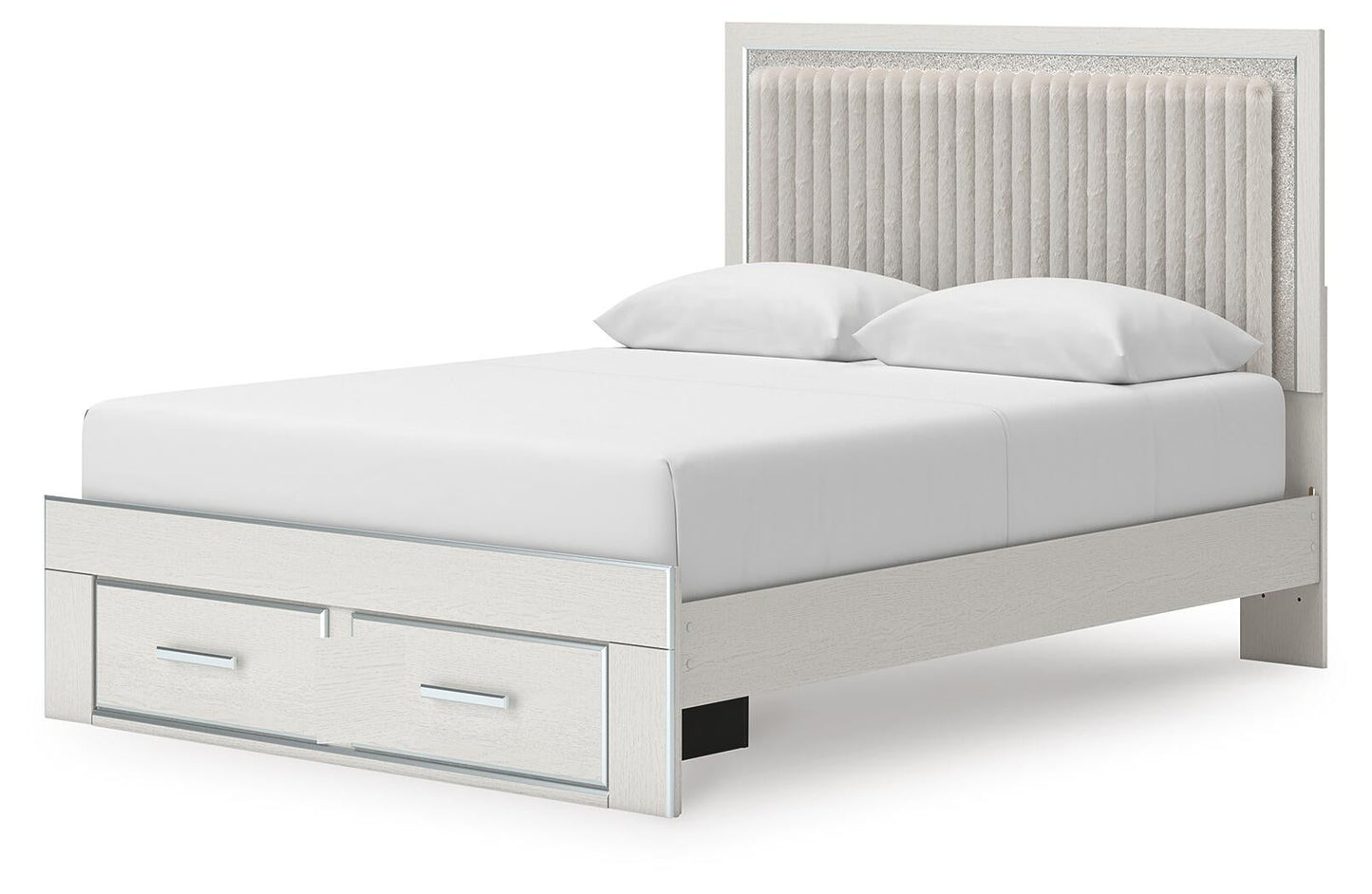Birmonton Queen Upholstered Panel Platform Storage Bed