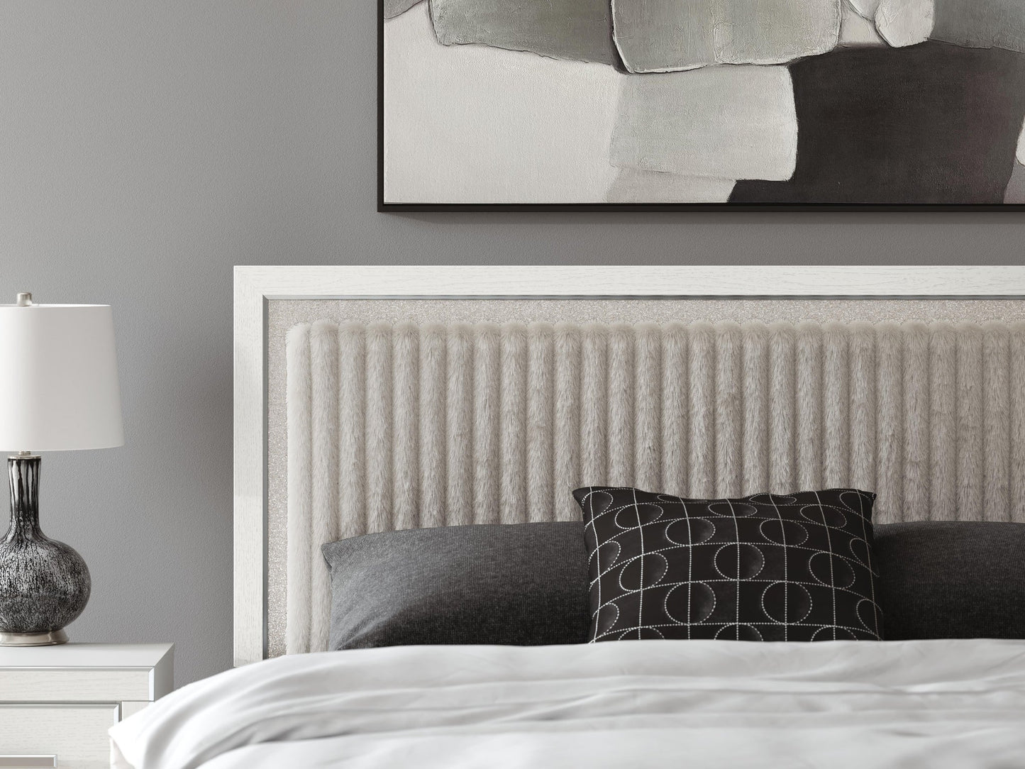 Birmonton King Upholstered Panel Bed