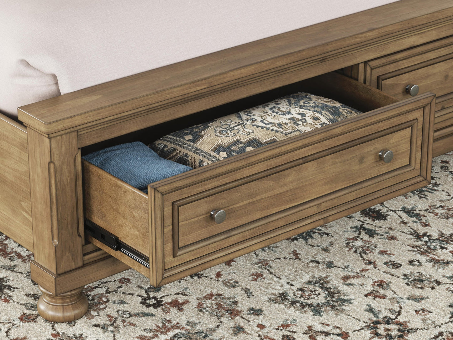Vandenmore King Storage Sleigh Bed