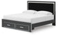 Birmonton King Upholstered Panel Storage Bed