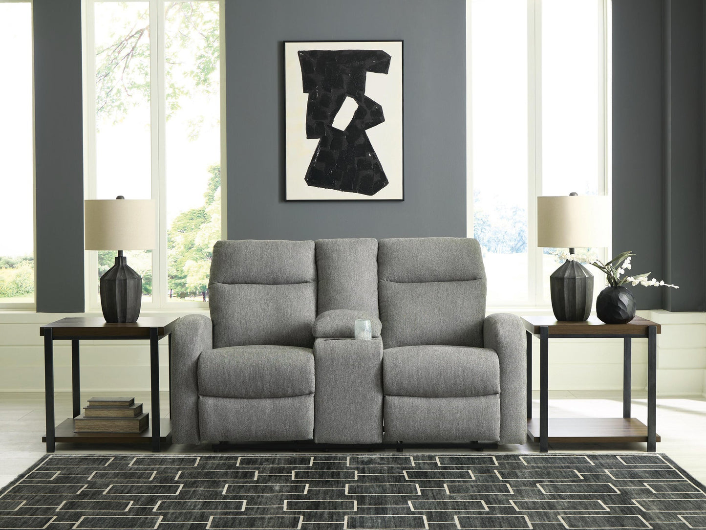 Moreau Place DBL Rec Loveseat w/Console