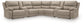 Brannigan 7-Piece Reclining Sectional with Storage Consoles