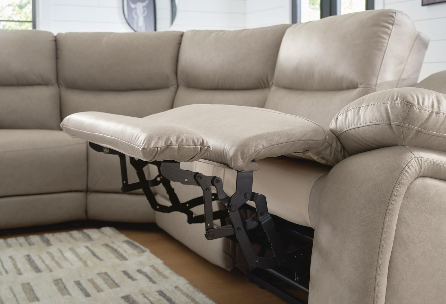 Brannigan 7-Piece Reclining Sectional with Storage Consoles
