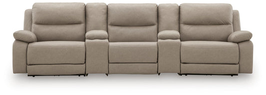 Brannigan 5-Piece Reclining Sectional with Storage Consoles