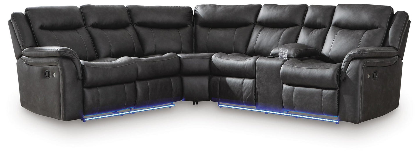 Perarrygin 2-Piece Reclining Sectional