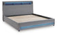 Cayberry King Upholstered Bed with Wireless Audio