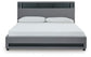 Cayberry King Upholstered Bed with Wireless Audio