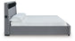 Cayberry King Upholstered Bed with Wireless Audio