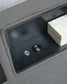Cayberry King Upholstered Bed with Wireless Audio