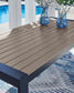 Mabry Shores RECT Dining Table w/UMB OPT