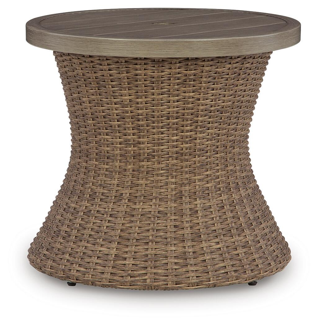 Ashley Express - Revare Beach Round End Table w/UMB OPT