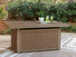 Revare Beach Rectangular Fire Pit Table