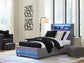 Ashley Express - Cayberry Twin Upholstered Bed with Wireless Audio