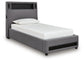 Ashley Express - Cayberry Twin Upholstered Bed with Wireless Audio