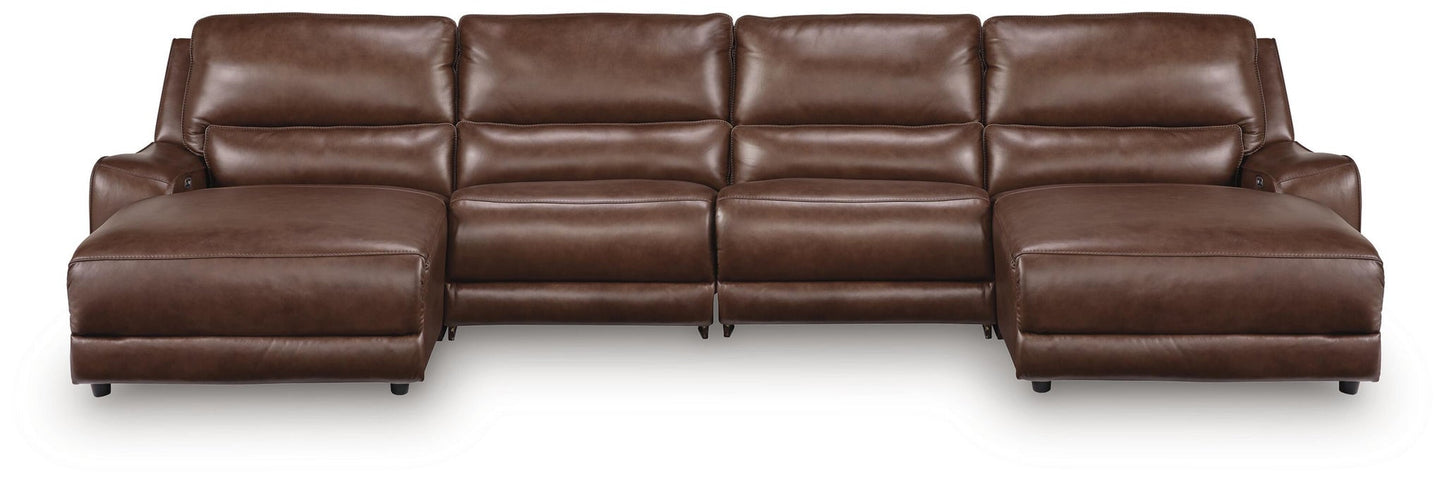 Silverbrooke 4-Piece Reclining Sectional with Double Chaise
