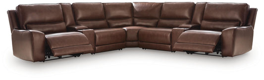 Silverbrooke 7-Piece Reclining Sectional with Storage Consoles