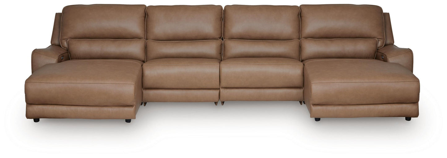 Silverbrooke 4-Piece Power Reclining Sectional with Chaise