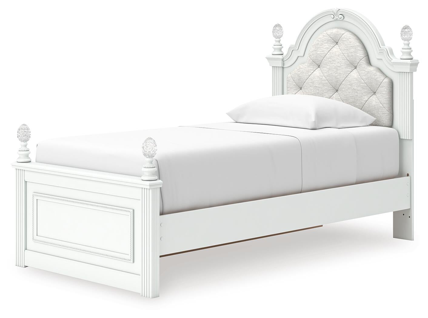 Maylilly Twin Upholstered Panel Storage Bed