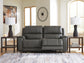 5Z-Harrenhurst 2-Piece Power Reclining Sectional Loveseat