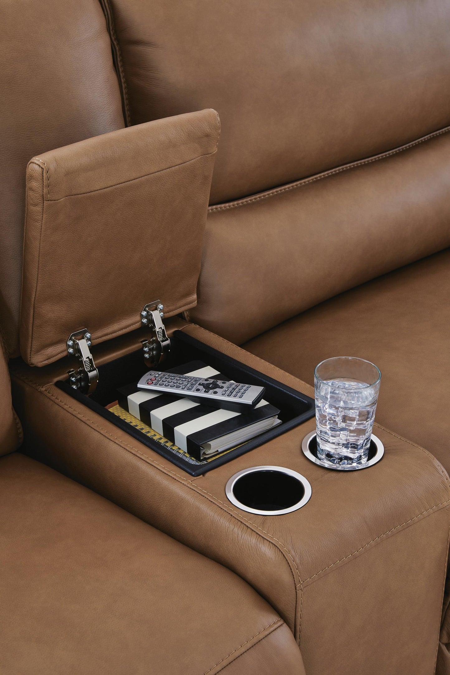 Silverbrooke 7-Piece Reclining Sectional with Storage Consoles