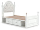 Maylilly Twin Upholstered Panel Bed with Storage