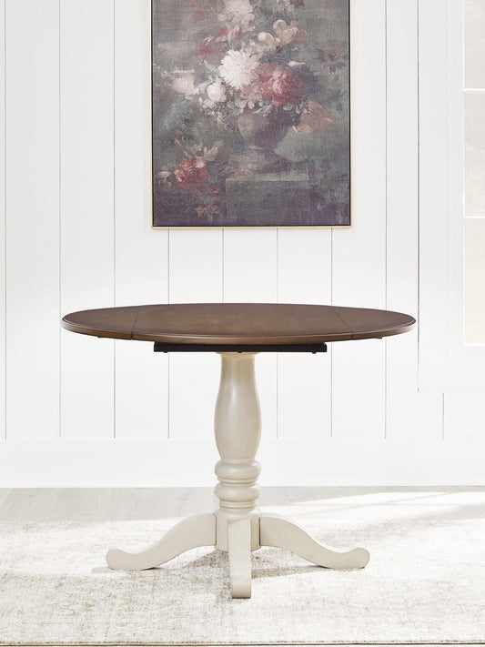 Ashley Express - Mellintine Round DRM Drop Leaf Table