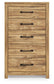 Branstony Five Drawer Chest