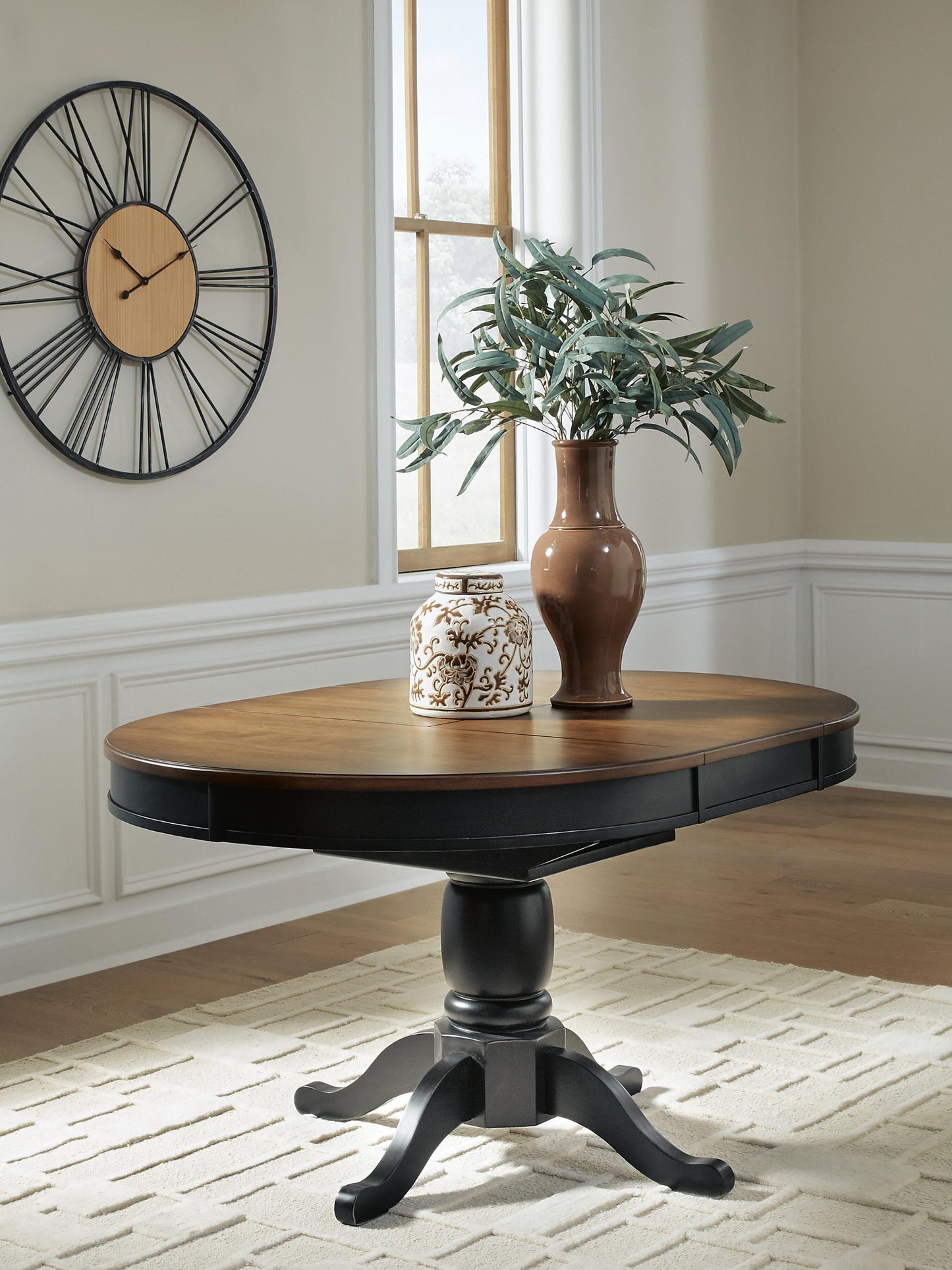 Ashley Express - Loganeer Oval DRM Butterfly EXT Table