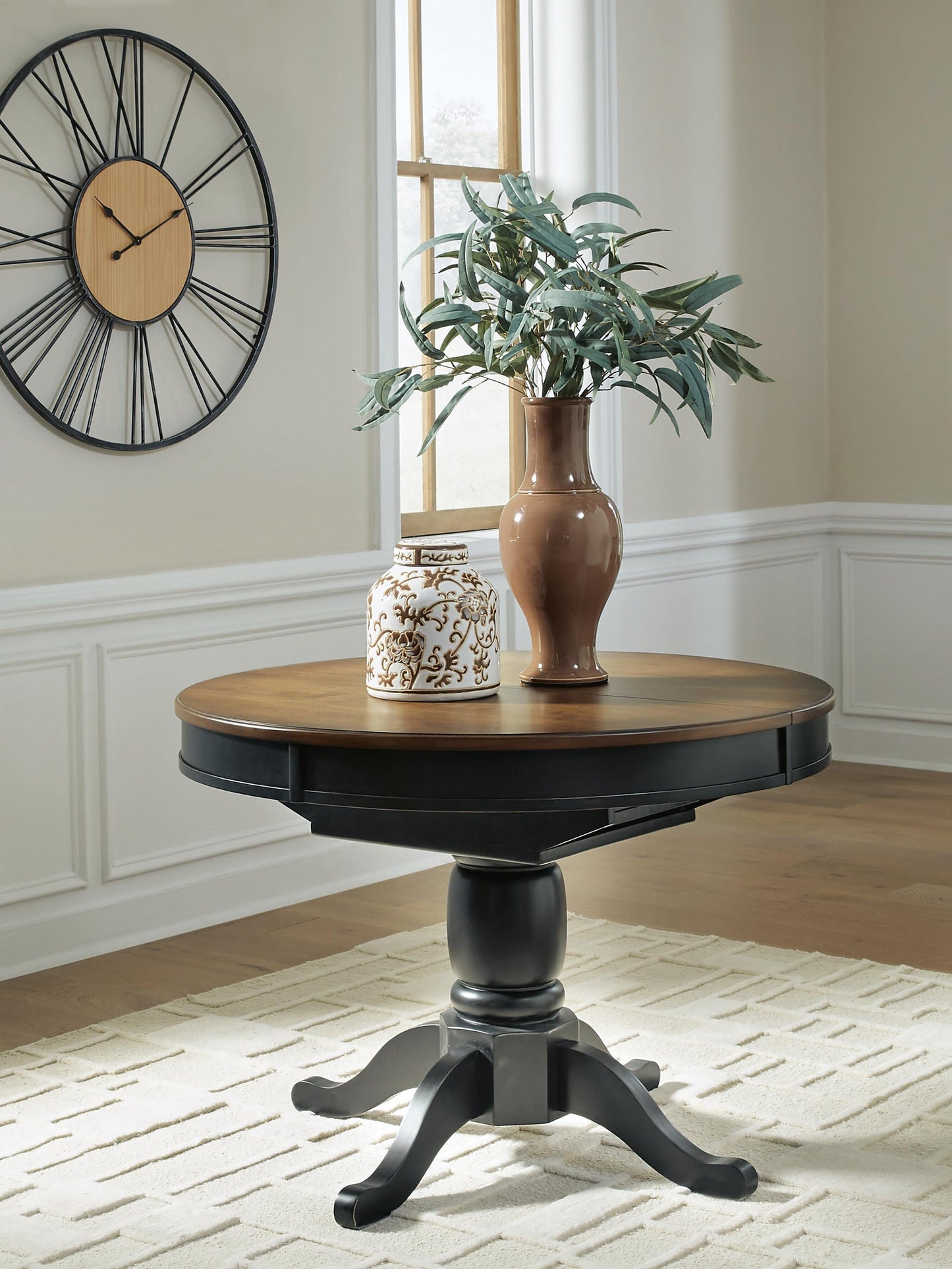 Ashley Express - Loganeer Oval DRM Butterfly EXT Table