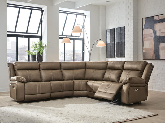 Max-Media 5-Piece Power Reclining Sectional