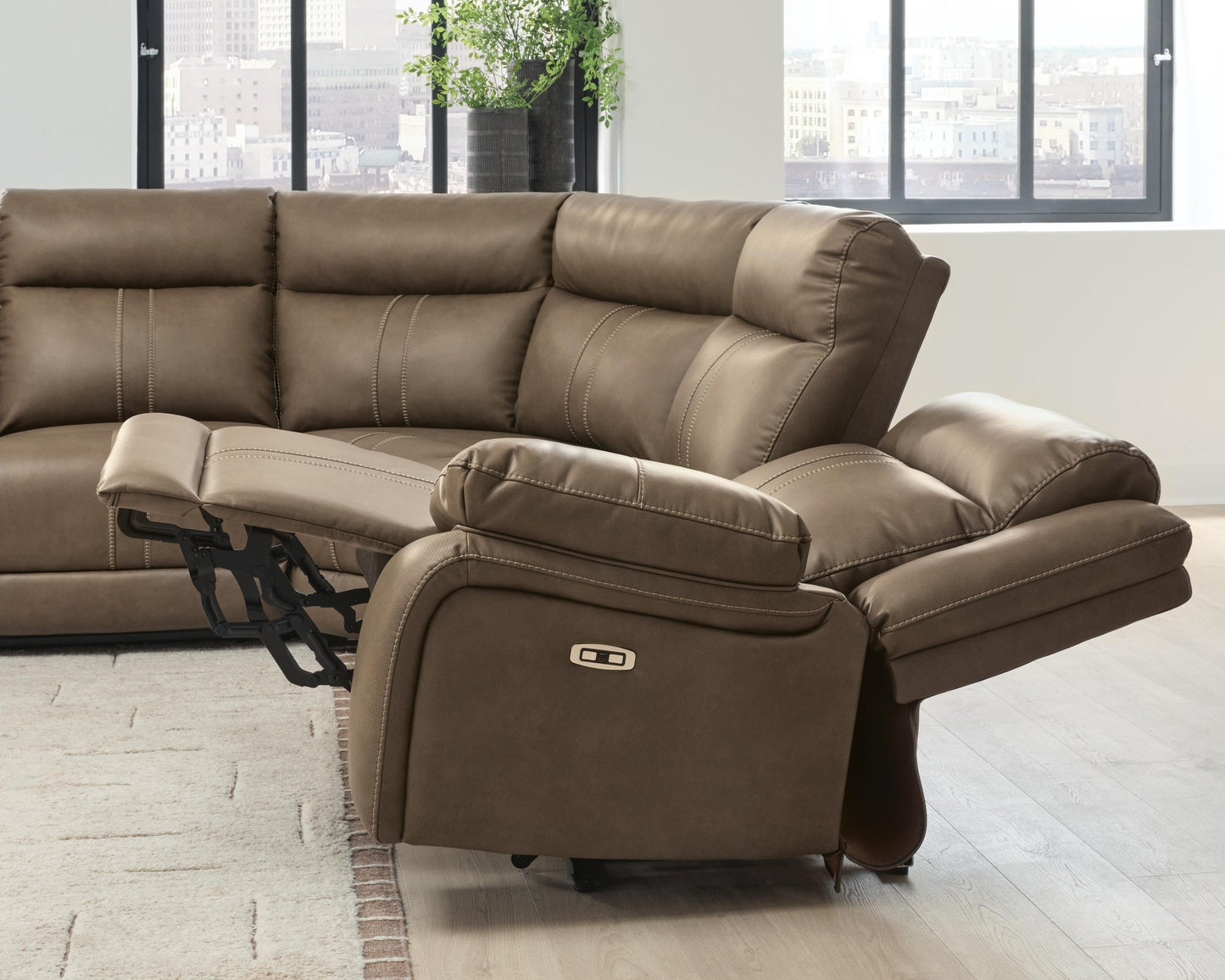 Max-Media 5-Piece Power Reclining Sectional