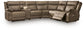 Max-Media 6-Piece Power Reclining Sectional with Audio Console