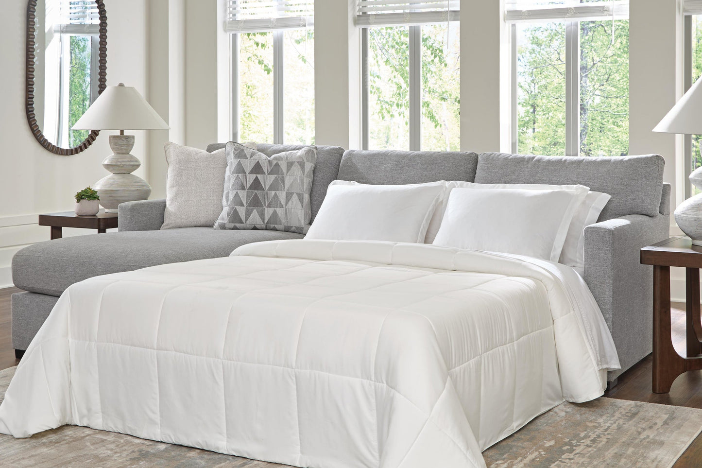 Artisian Loft 2-Piece Sleeper Sectional with Chaise
