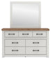 Savonport Twin Panel Bed, Dresser and Mirror