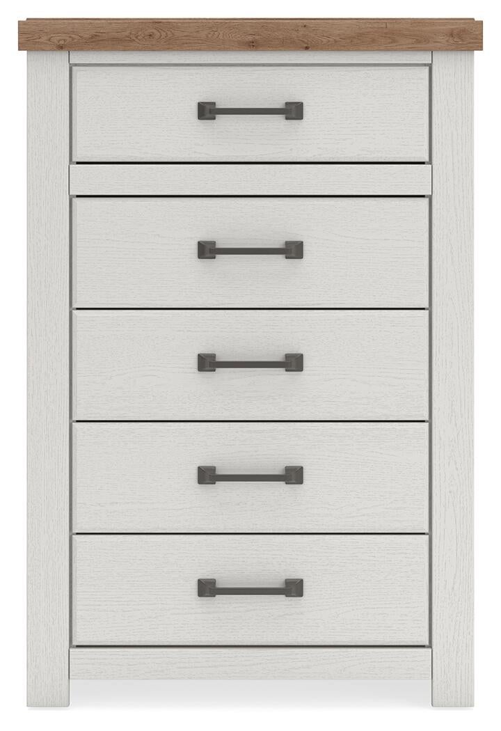 Savonport Twin Panel Bed, Dresser, Mirror, Chest and Nightstand