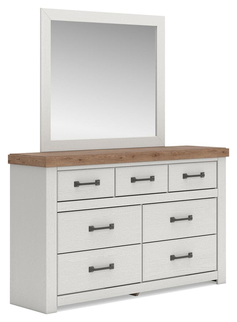 Savonport Queen Panel Bed, Dresser and Mirror