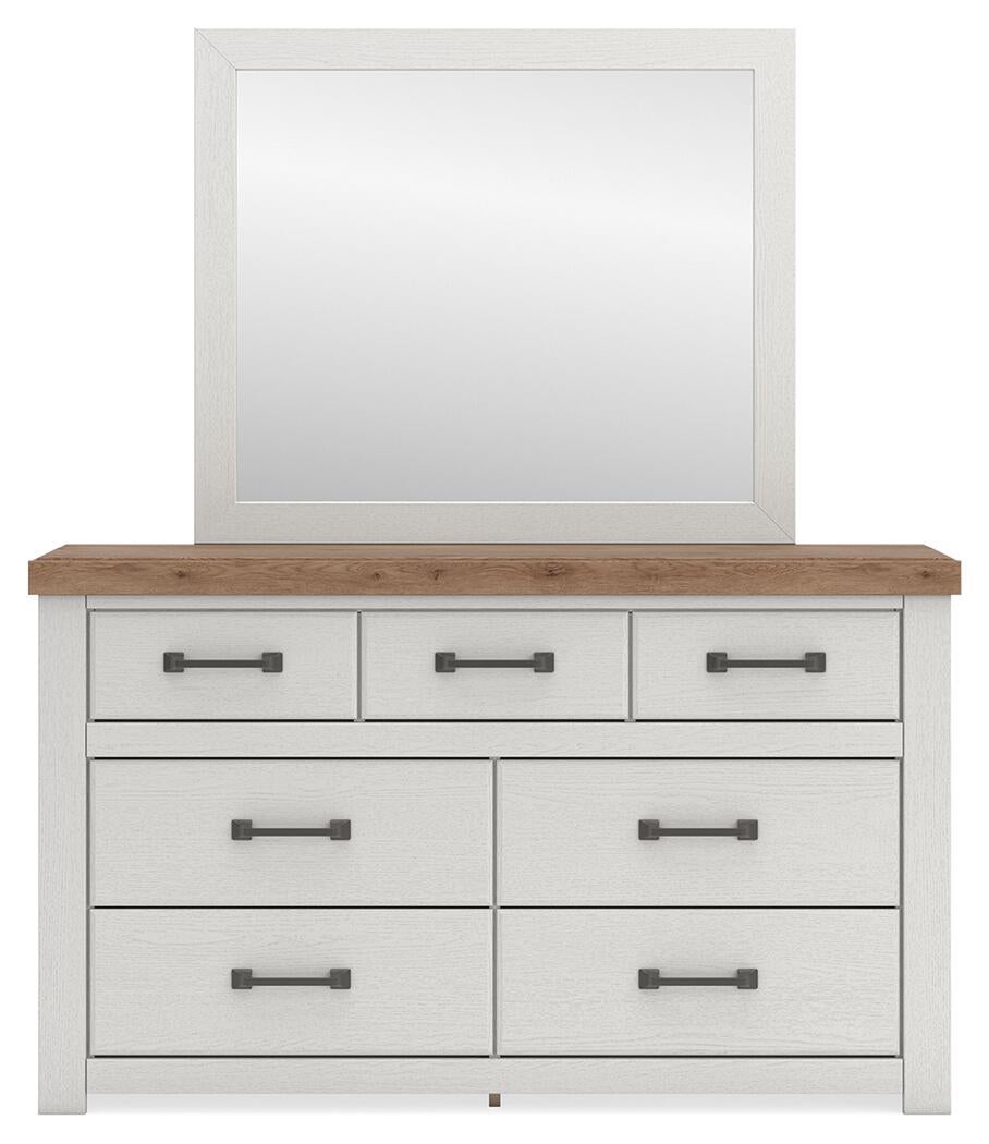 Savonport Queen Panel Bed, Dresser and Mirror