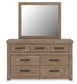 Garistyn Queen Panel Bed. Dresser, Mirror and Nightstand