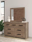 Garistyn King Panel Bed, Dresser and Mirror