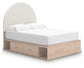 Shapella Full Upholstered Panel Bed with Storage