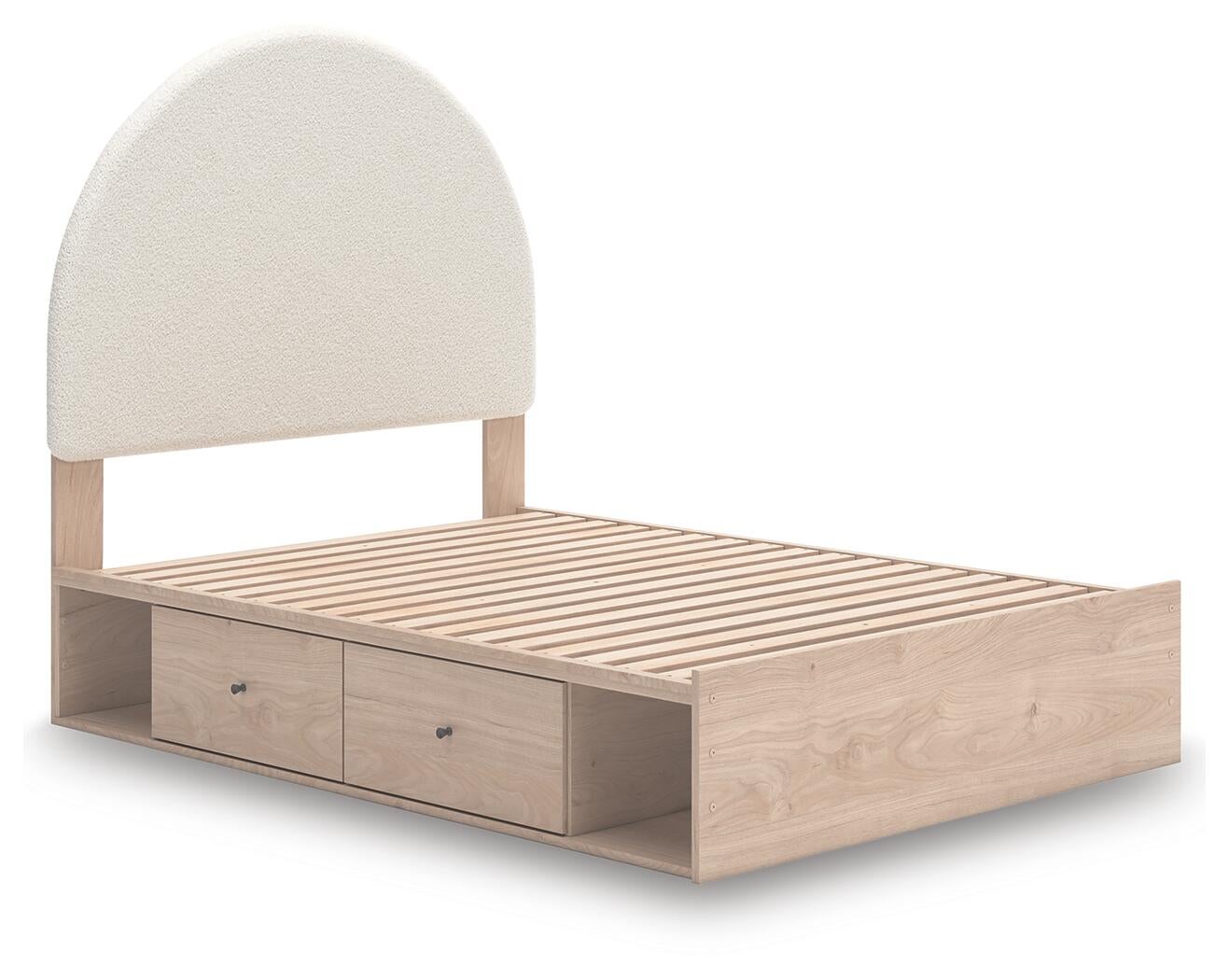 Shapella Full Upholstered Panel Bed with Storage